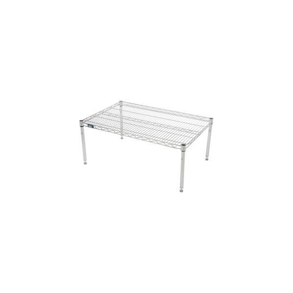 Global Equipment Nexel Chrome Wire Dunnage Rack - 24"W x 24"D x 14"H P2424C - main
